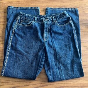 Western crisscross jeans